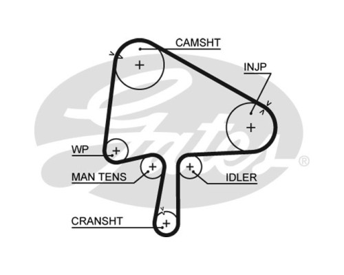 Ремінь ГРМ Gates 5510XS