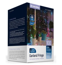 Гірлянда ColorWay Бахрома 3мx0.6м 100Led IP20 кольорова (CW-GF-100L36VMC)