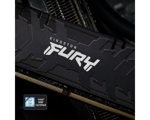 Модуль пам'яті для комп'ютера DDR4 16GB (2x8GB) 3200 MHz Renegade Black Kingston Fury (ex.HyperX) (KF432C16RBK2/16)