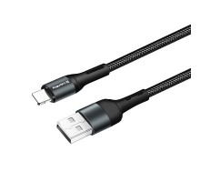 Дата кабель USB 2.0 AM to Lightning 1.0m nylon black ColorWay (CW-CBUL045-BK) Дата кабель USB 2.0 AM to Lightning 1.0m nylon black ColorWay (CW-CBUL045-BK)