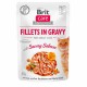 Вологий корм для кішок Brit Care Cat pouch 85 г (пікантний лосось у соусі) (8595602540525)