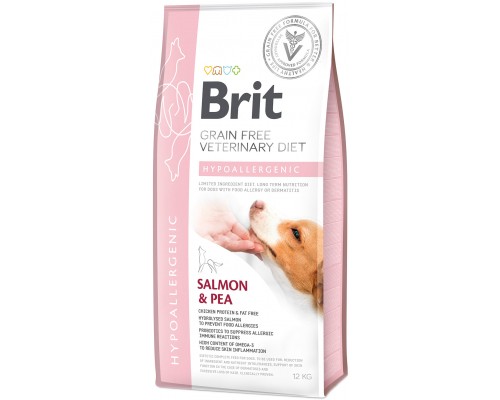 Сухий корм для собак Brit GF VetDiets Dog Hypoallergenic 12 кг (8595602528035) Сухий корм для собак Brit GF VetDiets Dog Hypoallergenic 12 кг (8595602528035)