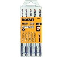 Набір свердл DeWALT универсальных MULTI MATERIAL IMPACT,5 шт, пластиковий кейс (DT60099)