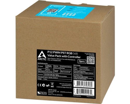 Кулер до корпусу Arctic P12 PWM PST RGB (ACFAN00229A)