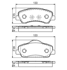 Гальмівні колодки Bosch 0 986 494 713