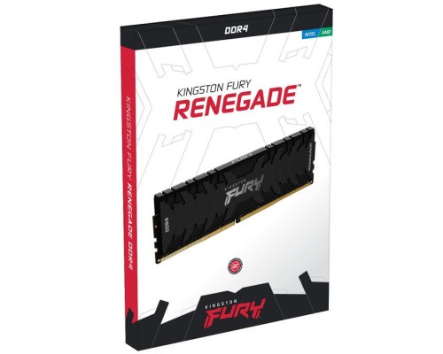 Модуль пам'яті для комп'ютера DDR4 16GB (2x8GB) 4800 MHz FURY Renegade Black Kingston Fury (ex.HyperX) (KF448C19RBK2/16)