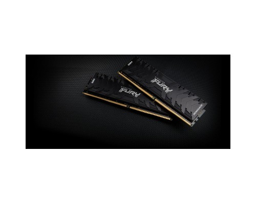 Модуль пам'яті для комп'ютера DDR4 16GB (2x8GB) 4800 MHz FURY Renegade Black Kingston Fury (ex.HyperX) (KF448C19RBK2/16)