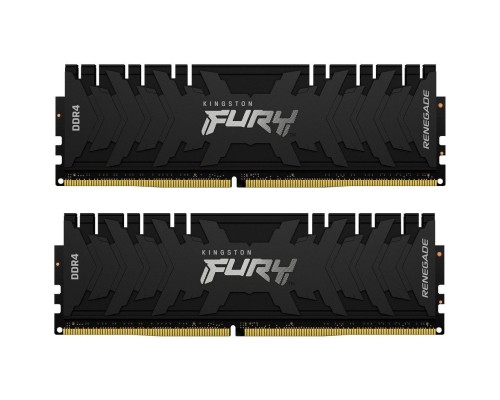 Модуль пам'яті для комп'ютера DDR4 16GB (2x8GB) 4800 MHz FURY Renegade Black Kingston Fury (ex.HyperX) (KF448C19RBK2/16)