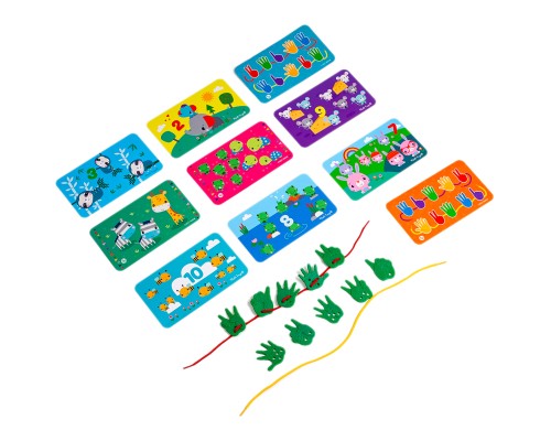 Розвиваюча іграшка Vladi Toys Гра з пластиковими долонями Fisher Price Вчимося рахувати (VT2905-25)