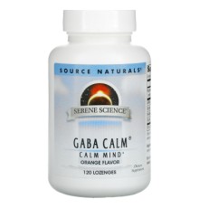 Амінокислота Source Naturals GABA (гама-аміномасляна кислота), Смак Апельсина, Serene Sci (SNS-00269)