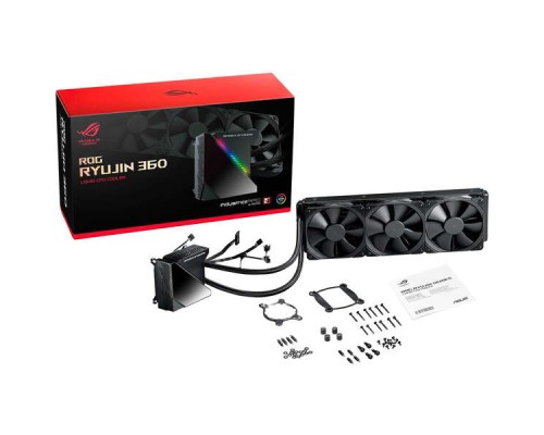 Система рідинного охолодження ASUS ROG RYUJIN 360 LGA 115x,1366, 2011, 2011-3, 2066AMD AM4, TR4* OLED-дисплей вентилят (90RC0020-M0UAY0)