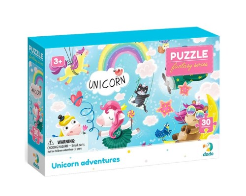 Пазл DoDo Пригоди єдиноріжків, 30 елементів (300416)