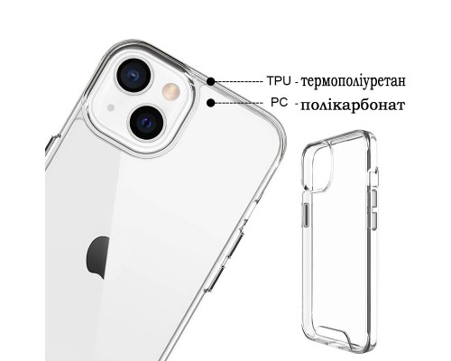 Чохол до мобільного телефона BeCover Space Case Apple iPhone 14 Pro Transparancy (708583)