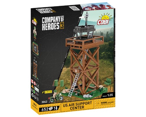 Конструктор Cobi Company of Heroes 3 USA Центр Авіапідтримки, 652 деталі (COBI-3042)