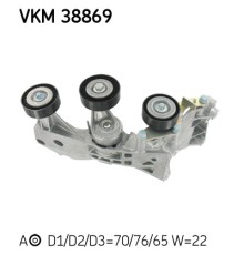 Натягувач ременя з роликом SKF VKM 38869