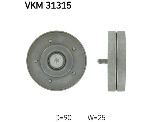 Ролик натягувача ременя SKF VKM 31315