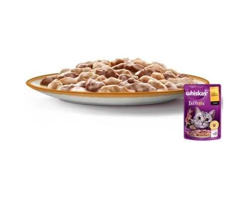 Вологий корм для кішок Whiskas TastyMix Ягня, Індичка 85 г (4770608262440)