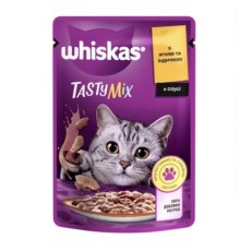 Вологий корм для кішок Whiskas TastyMix Ягня, Індичка 85 г (4770608262440)