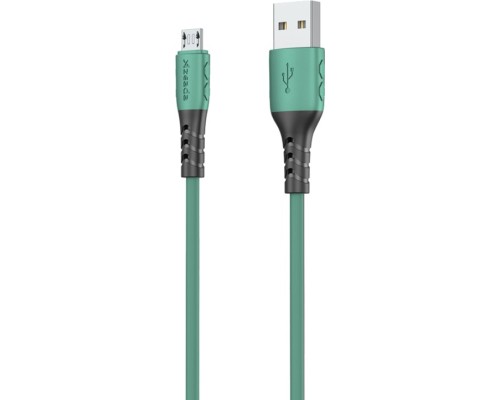Дата кабель USB 2.0 AM to Micro 5P 1.0m PD-B51m Green Proda (PD-B51m-GR)