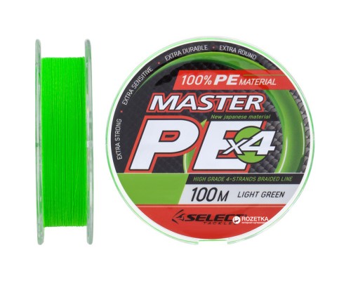 Шнур Select Master PE 100m Light Green 0.08mm 11kg (1870.17.01)