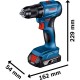 Шуруповерт Bosch GSR 185-LI, 2х2.0 Ah, ЗП GAL 18V-20, кейс (0.601.9K3.000)