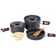 Набір туристичного посуду Naturehike NH15T203-G 3-4 NH Сarbon (6927595787205)