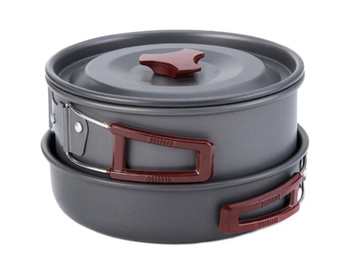 Набір туристичного посуду Naturehike NH15T203-G 3-4 NH Сarbon (6927595787205) Набір туристичного посуду Naturehike NH15T203-G 3-4 NH Сarbon (6927595787205)