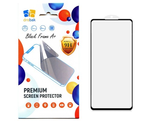 Скло захисне Drobak Google Pixel 7 Black Frame A+ (717162)