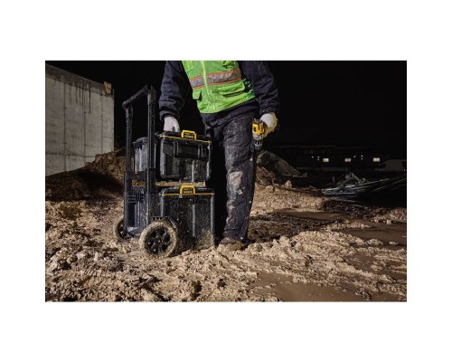 Ящик для інструментів DeWALT комплект TOUGHSYSTEM 2.0, 3 ящики на візку (DWST83401-1)