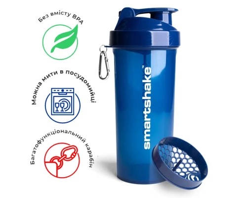 Шейкер спортивний SmartShake Lite 1000ml Glossy-Navy Blue (10611402) Шейкер спортивний SmartShake Lite 1000ml Glossy-Navy Blue (10611402)