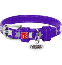 Нашийник для тварин WAUDOG Glamour з QR паспортом 