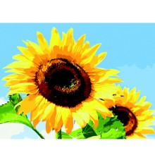 Картина по номерам ZiBi Соняхи в ясну погоду 40*50 см ART Line (ZB.64140)