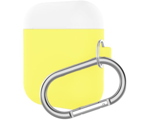 Чохол для навушників Armorstandart Hang Case для Apple AirPods Yellow/White (ARM53767) Чохол для навушників Armorstandart Hang Case для Apple AirPods Yellow/White (ARM53767)