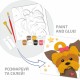 Набір для творчості Rosa Talent Картина 3D Песик ДВП ґрунтоване 18х18 см (4823098535683)
