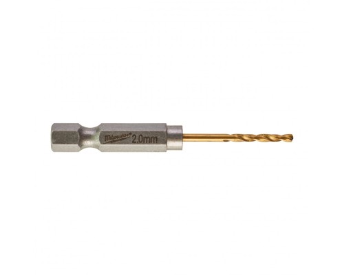 Свердло Milwaukee по металу RedHEX HSS-G TiN, 2,0 мм (2шт) (48894703)