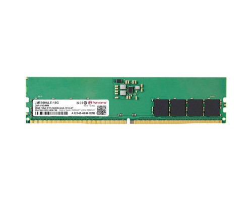 Модуль пам'яті для комп'ютера DDR5 16GB 5600 MHz JetRam Transcend (JM5600ALE-16G)