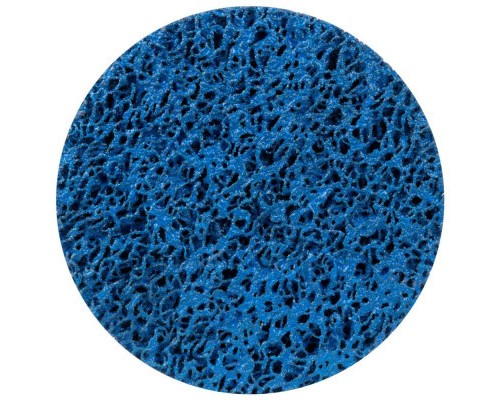 Круг зачистний Sigma з нетканого абразиву (корал) 125мм на липучці синій середня жорсткість (9176211)