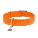 Нашийник для тварин WAUDOG Glamour з QR-паспортом, подвійний Ш 35 мм Д 46-60 см помаранчевий (38824)