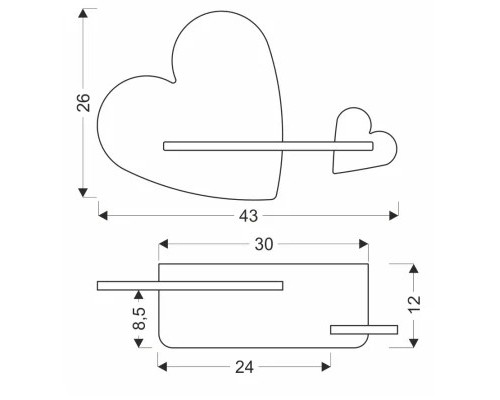 Світильник Candellux Heart (21-84552)