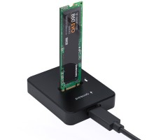 Док-станція для накопичувачів Gembird USB Type-C M.2 SATA NVME SSD (DD-U3M2)