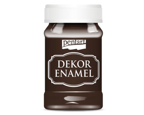 Акрилові фарби Pentart Dekor Enamel, глянцева, Коричнева, 100 мл (5997412795776)