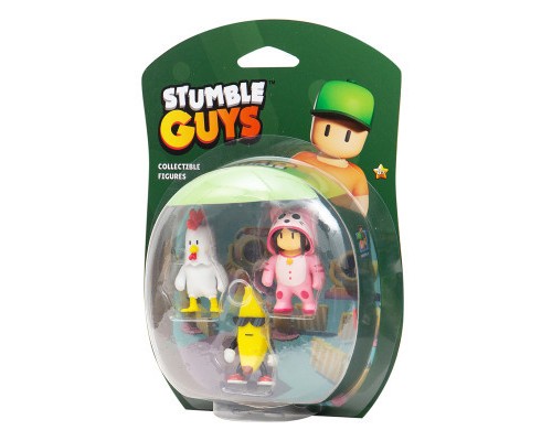 Фігурка Stumble Guys набір колекційних - Курча, Банан, Мяумер (SG2020-6) Фігурка Stumble Guys набір колекційних - Курча, Банан, Мяумер (SG2020-6)