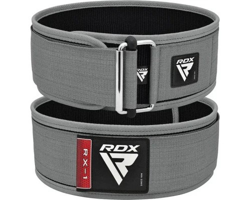 Атлетичний пояс RDX RX1 Weight Lifting Belt Grey L (WBS-RX1G-L)
