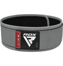 Атлетичний пояс RDX RX1 Weight Lifting Belt Grey L (WBS-RX1G-L)