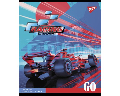 Зошит Yes А5 Racing championship 96 аркушів клітинка (766897)