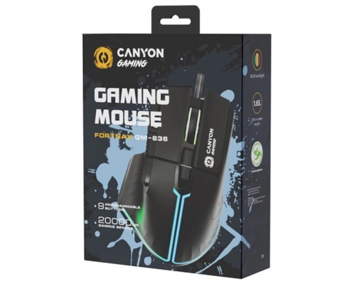 Мишка Canyon Fortnax GM-636 RGB USB Black (CND-SGM636B)