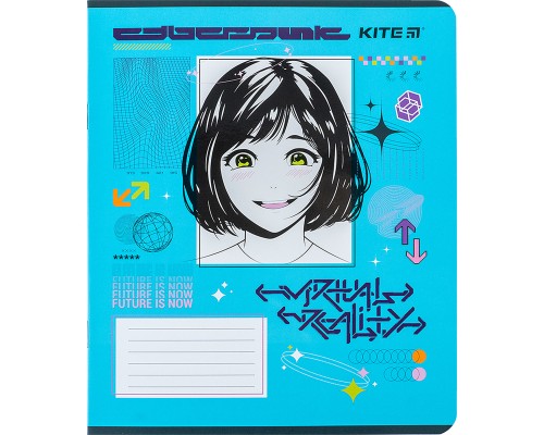 Зошит Kite Anime 12 аркушів, клітинка (K24-232-1)