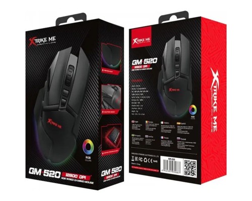 Мишка Xtrike ME GM-520 RGB USB Black (GM-520)