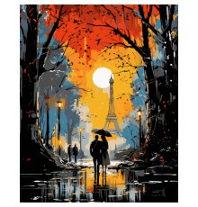 Картина по номерам Santi Побачення у Парижі 40 х 50 см (954864)