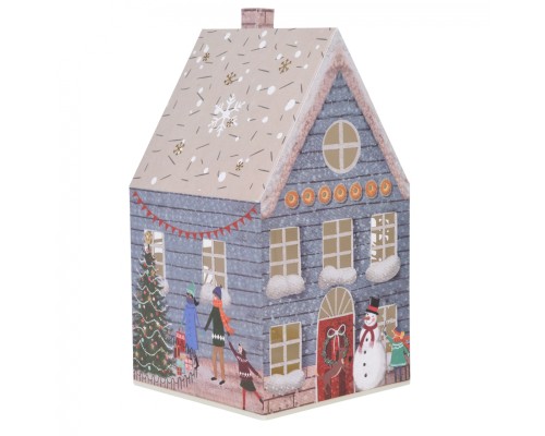 Прикраса декоративна YES! Fun Будиночок-світильник Картон LED Сірий 21см (801216)